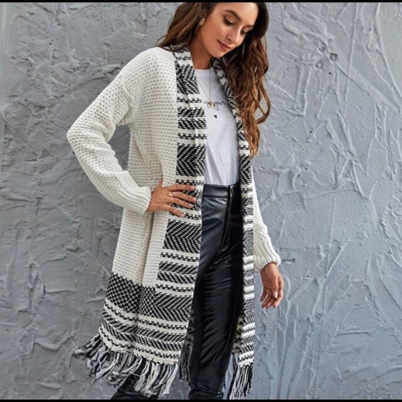 H&M Boho Fringe Cardigan - Picture 2 of 9